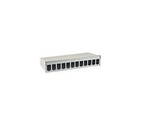 BTR E-DAT modul - Boîtier du répartiteur surface réseau - montable sur mur - CAT 6a - blanc pur, RAL 9010 - 6 ports