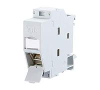 BTR Netcom réseaudose Hutschiene CAT 6A Metz Connect 1309107003-E gris (RAL 7035)