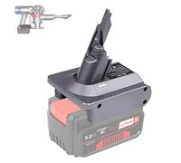 BTRUI V7 batterie Adaptateur pour Einhell 18V Power X lithium Series vers pour Dyson V7 Animal Fluffy Motorhead Aspirateur portable Aspirateur Convertisseur (Adaptateur EIN18V7)