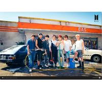 BTS - Bangtan Boys - Gas Station - Impression de poster - Taille 91,5x61 cm
