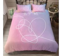 Bts Bedding Parure De Lit En Microfibre Avec Fermeture ¿¿Clair Et Taie D'oreiller Motif Bts Jimin X Cm (, X Cm)