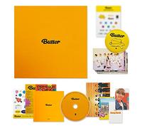 BTS - BTS Album - [ BUTTER ] (CREAM Ver.) CD-R + Photobook + Lyric Cards + Instant Photo Card + Photo Stand + Folded Message Card + Graphic Sticker + Photo Card