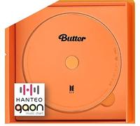 BTS - Butter [Peaches ver.] [Pré-commande] CD + livre photo + poster plié + autres avec autocollants décoratifs CultureKorean + cartes photo