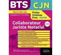 BTS Collaborateur juriste notarial - Nadia Jeanne De Chavigny - Ellipses - broché - Scolaire / Universitaire