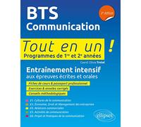 BTS Communication: Programmes de 1re et 2e années
