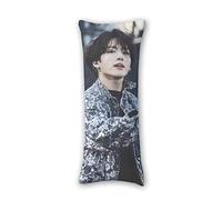 BTS Merchandising BTS Coussin de corps de luxe Kpop Jimin V Suga Jung Kook Impression photo double face Impression décorative Pil 45 cm x 45 cm