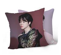 BTS Merchandising BTS Jungkook Jimin V Suga Jin Jope Poster double face imprimé pour chambre à coucher, canapé, canapé pilon carré 45 cm x 45 cm