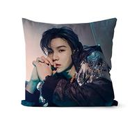 BTS Merchandising BTS Korean Mens Team Jimin V Suga Jung Kook Modern Square Creative Sofa Taie d'oreiller Home Decor Coussin 45 cm x 45 cm