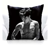 BTS Merchandising BTS Oreiller BTS Kpop Jimin V Suga Jung Kook Photos Coussin doux rembourré pour canapé Décoration d'intérieur Agréable pour AR 45 cm x 45 cm