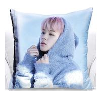 BTS Merchandising BTS Oreiller BTS Kpop Jimin V Suga Jung Kook Photos Coussin doux rembourré pour canapé Décoration d'intérieur Agréable pour AR 45 cm x 45 cm