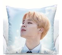 BTS Merchandising BTS Oreiller BTS Kpop Jimin V Suga Jung Kook Photos Coussin doux rembourré pour canapé Décoration d'intérieur Agréable pour AR 45 cm x 45 cm
