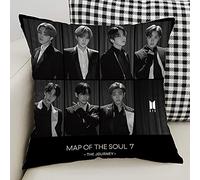 BTS Merchandising Kpop BTS Pillow Cushion Soft Square Pillow Jimin V Suga Jung Kook Photo Character Home Decoration Car So 45cmx45cm