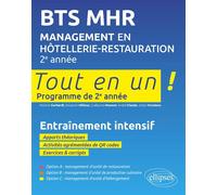 BTS MHR Management en Hôtellerie-Restauration 2e année - Maxime Gerhardt - Ellipses - broché - Scolaire / Universitaire