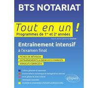 BTS Notariat Entraînement intensif à l'examen final, Programmes de 1ère et 2ème année - Anne Crochet - Ellipses - broché - Scolaire / Universitaire