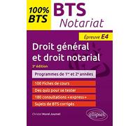 BTS Notariat - Épreuve de droit général et droit notarial (E4/U4)