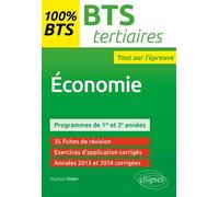 BTS Tertiaires - Economie - programme 1re et 2e années - Raphaël Didier - Ellipses - broché - Scolaire / Universitaire