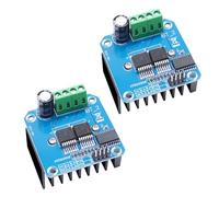 BTS7960 Pilote de Moteur modules Binghe 2 pièces 43A BTS7960 Haute Puissance Double DC Stepper Motor Driver Module Module de Pilote de Voiture Intelligente pour Limite de Courant Arduino
