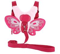 BTSKY Harnais de marche en peluche pour bébé avec rêne de sécurité - Harnais anti-perte pour enfants - Rose