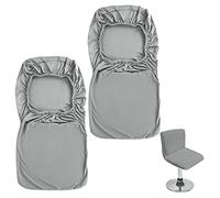 BTSKY - Housse de tabouret de bar avec dossier extensible pour chaise de salle à manger pivotante