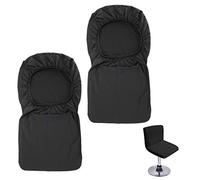 BTSKY - Housse de tabouret de bar avec dossier extensible pour chaise de salle à manger pivotante