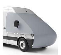 Btstil Bâche de protection pour pare-brise avant compatible avec camping-car Fiat Ducato à partir de 2006 à 2024, tissu Oxford 600D, protection avant, anti-condensation en hiver et protection solaire