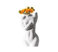 Btstil Vase décoratif en céramique, moderne, pour femme, corps debout, art, décoration de maison, herbe de la pampa, salon, chambre à coucher, (B)