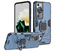 Btstring Coque pour Huawei P60 / Huawei P60 Pro, Etui de Protection Antichoc de Qualité Militaire, Housse avec Anneau Support Métallique, Bleu