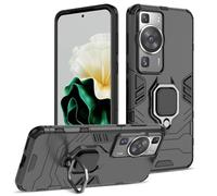 Btstring Coque pour Huawei P60 / Huawei P60 Pro, Etui de Protection Antichoc de Qualité Militaire, Housse avec Anneau Support Métallique, Noir