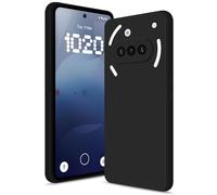 Btstring Coque pour Nothing Phone 3A Case, Silicone Étui Souple avec Protection de Caméra, Cover Mince Antichoc avec Microfibre Douce Anti-Rayures, Noir