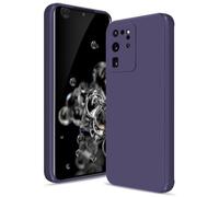 Btstring Coque pour Samsung Galaxy S20 Ultra Case, Silicone Étui Souple avec Protection de Caméra, Cover Mince Antichoc avec Microfibre Douce Anti-Rayures, Violet foncé