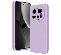 Btstring Coque pour Xiaomi 15 Ultra Case, Silicone Étui Souple avec Protection de Caméra, Cover Mince Antichoc avec Microfibre Douce Anti-Rayures, Violet