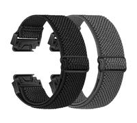 BTTNG Lot de 2 bracelets de montre élastiques de 20 mm pour Garmin Fenix 8 43 mm/Fenix 7S/6S/5S/Instinct 2S/D2 Delta/epix Pro 42 mm, bracelet de montre de sport en nylon pour homme et femme