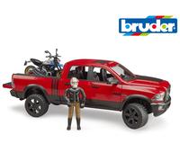 Btuder Toys Dodge Ram 2500 Power Wagon Avec Ducati Scrambler Desert Sled 1:16