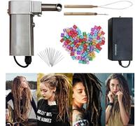 BTURYT Dreadlock Machine, Électrique Portable Dreadlock Maker, 6-16mm Crochet Machine À Tricoter avec 20 Crochets, Plus Facile À Faire Dreadlock Lock
