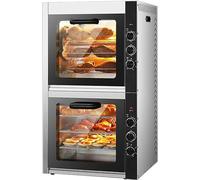 BTURYT Four À Patate Douce en Acier Inoxydable, Machine À Pâtisserie À Pizza, Four À Patates Douces, Four À Bouchon Douille, 1400W / 2800W, Rotation À 360 °, 0~90min Timer Fonction