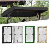 BTURYT Toit de Balancelle 2 3 Places Toile de Rechange pour Balancelle pour Balancelle Extérieur Anti-UV,Preuve de Pluie PoussièRe Auvent pour Housse de Rechange 213 * 122 * 18/23cm