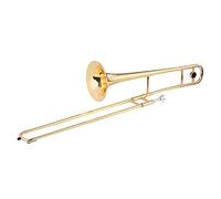 Btuty Trombone Alto - En laiton doré laqué - Avec embouchure en cuivre et nickel Avec étui de nettoyage (Doré)