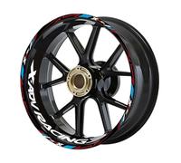 BTWSRX Autocollants De Jantes De Moto pour X ADV 750 150 XADV750 XADV150 2017 2018 2019 2020 2021 2022 2023 2024 Roue Stickers Ensemble Complet(Blanc)