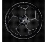 BTWSRX Autocollants De Jantes De Moto pour Yamaha MT-09 MT09 MT 09 Autocollants Réfléchissants pour Jantes Roue Stickers Ensemble Complet(Couleur 9)