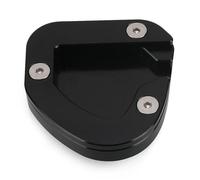 BTWSRX Béquille De Moto pour Suzuki GSX1250F GSX1250FA GSX 1250F 1250FA 2007-2016 Plaque D'extension De Béquille Latérale Coussinet de béquille(Noir,X-4)