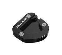 BTWSRX Extension De Béquille Latérale pour Moto pour Suzuki Bandit 650 S 2007 2008 2009 2010 2011 2012 Coussinet de béquille(Noir,X-1)