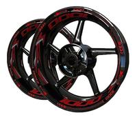 BTWSRX Jante Autocollant Decal Autocollants De Jantes De Moto pour Kawasaki Z1000 Z 1000 Z-1000 Bandes Réfléchissantes pour Jantes Roue Stickers Ensemble Complet(Couleur1)