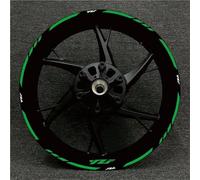 BTWSRX Jante Autocollant Decal Autocollants De Roue De Moto pour Yamaha MT07 MT-07 MT 07 Autocollant De Roue Jante Autocollant Bande De Bande Roue Stickers Ensemble Complet(Couleur2)