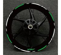 BTWSRX Jante Autocollant Decal Autocollants De Roue De Moto pour Yamaha MT07 MT-07 MT 07 Autocollant De Roue Jante Autocollant Bande De Bande Roue Stickers Ensemble Complet(Couleur 4)