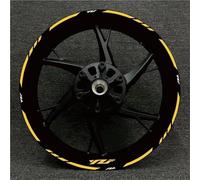 BTWSRX Jante Autocollant Decal Autocollants De Roue De Moto pour Yamaha MT07 MT-07 MT 07 Autocollant De Roue Jante Autocollant Bande De Bande Roue Stickers Ensemble Complet(Couleur 11)
