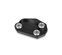 BTWSRX Plaque D'extension De Béquille Latérale De Moto CNC pour Kawasaki pour Ninja ZX10R ZX 10R ZX-10R 2008-2023 Coussinet de béquille(Noir)