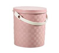 BTWYU Bouteille d'urine,Urinoir pour Hommes Urinoir, Seau, Pot de Chambre avec Couvercle, crachoir à Main, Bassin de lit, Pots d'urine Portables épais, pichet à Pipi(Light Pink,28cm)