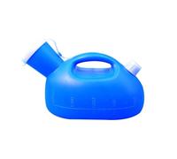 BTWYU Bouteille d'urine,Urinoir pour Hommes Urinoirs for Hommes, Anti-fuites, for Personnes âgées, pichet de Chevet Durable, Grande capacité, Portable, avec évacuation indépendante(Blue)