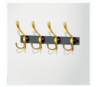 BTWYU Crochets muraux Porte-manteau mural robuste en acier inoxydable avec crochet en métal(4hooks)