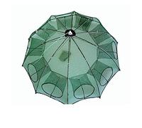 BTWYU Filet de pêche,Matériel de pêche Filet de pêche Automatique 4 à 20 Trous, piège à Poissons Pliable en Nylon for Poissons, crevettes, ménés, crabes, Maille moulée, matériaux(10 Sides 10 Holes)
